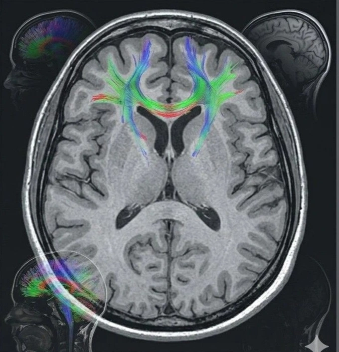 Head MRI scan showing brain structures at scanning centre near me Meera 4D Scans Madurai